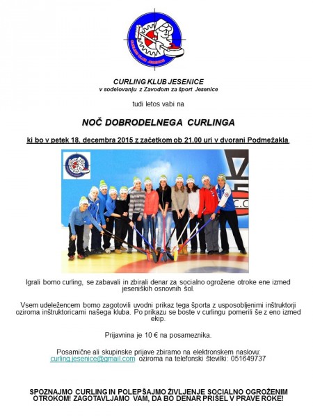 dobrodelni curling 2015